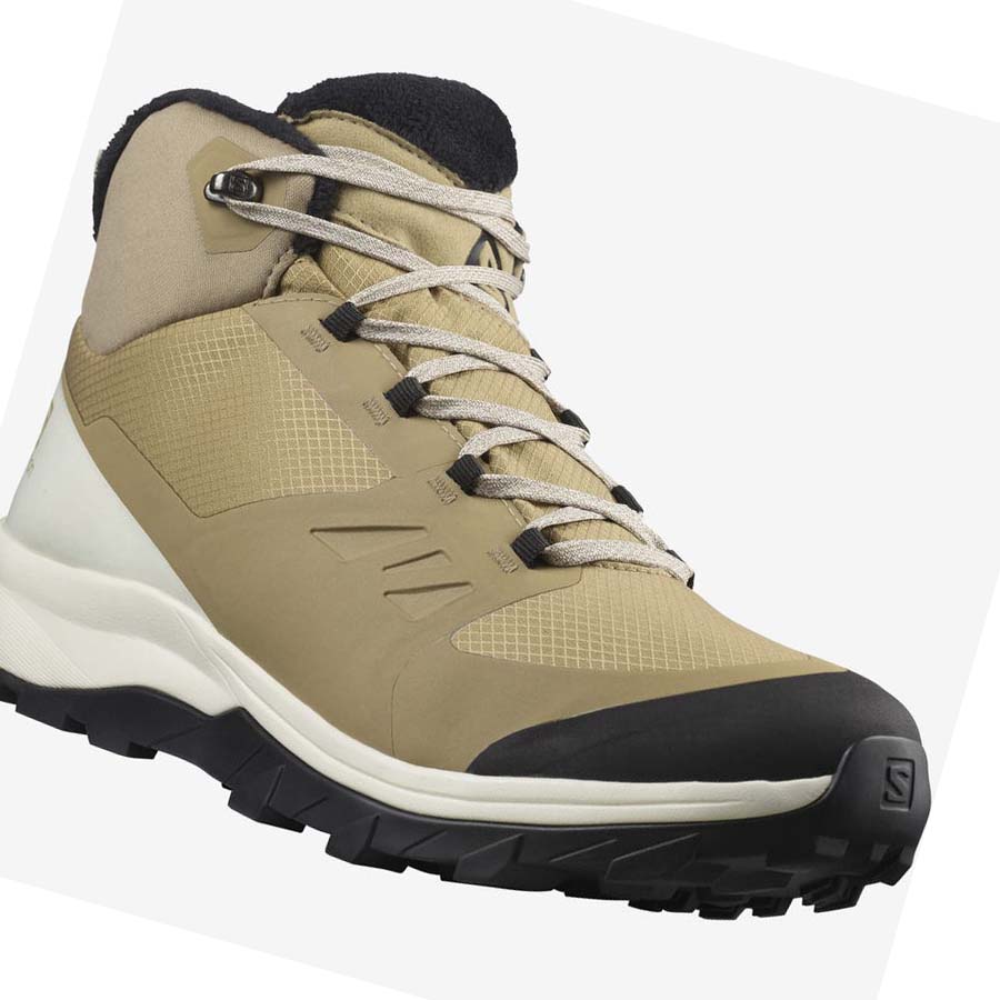 Salomon OUTSNAP CLIMASALOMON™ WATERPROOF Vinterstøvler Herre Brune | NO2240GSO