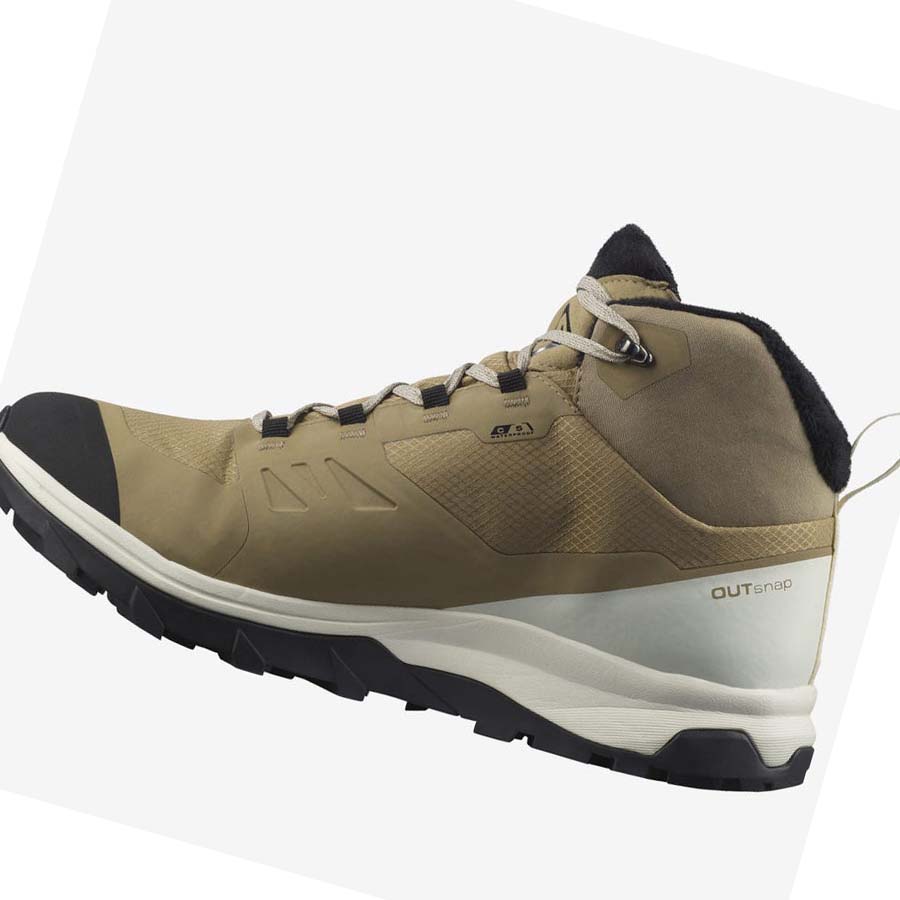 Salomon OUTSNAP CLIMASALOMON™ WATERPROOF Vinterstøvler Herre Brune | NO2240GSO