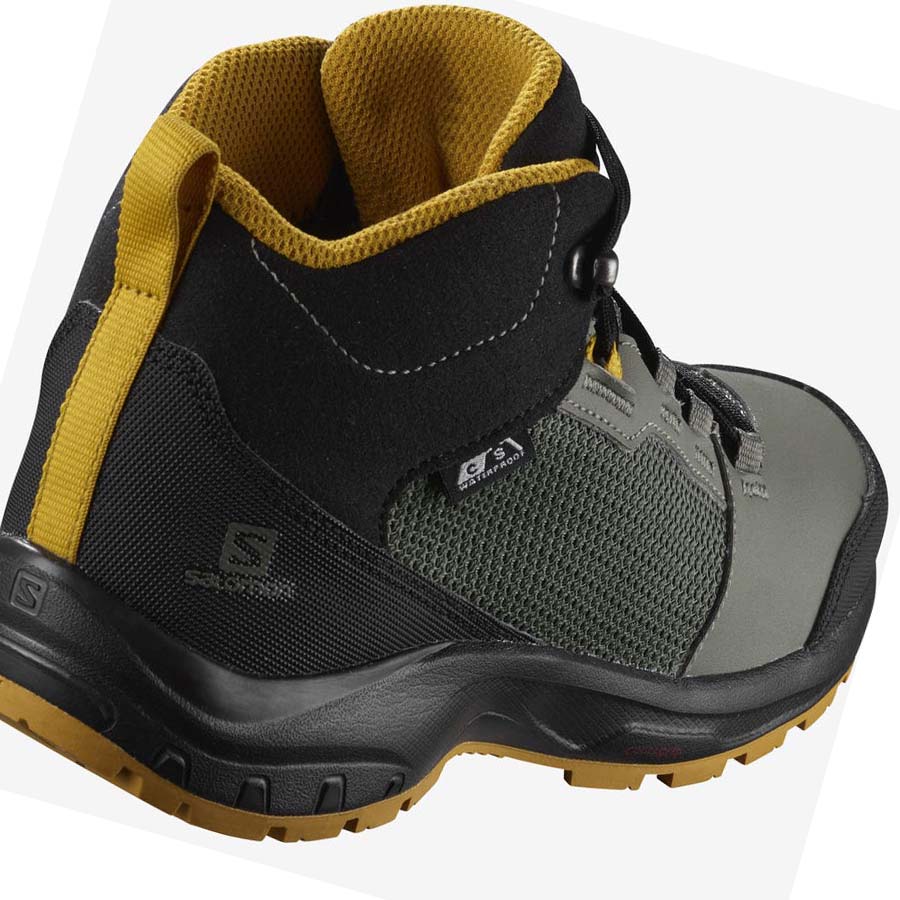 Salomon OUTWARD CLIMASALOMON™ WATERPROOF Fjellsko Barn Olivengrønne | NO3584XYU