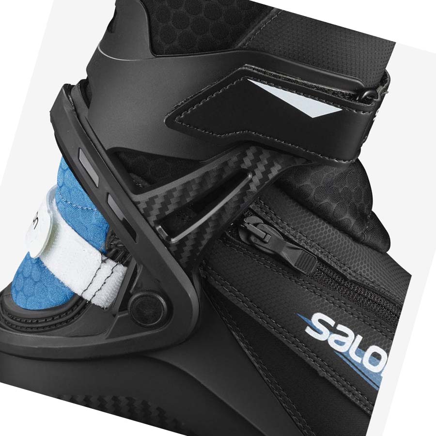 Salomon PRO COMBI PILOT Skistøvler Dame Svarte Blå | NO3573JPQ