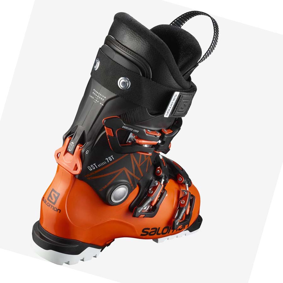 Salomon QST ACCESS 70 T Skistøvler Barn Oransje Svarte | NO3619AHK