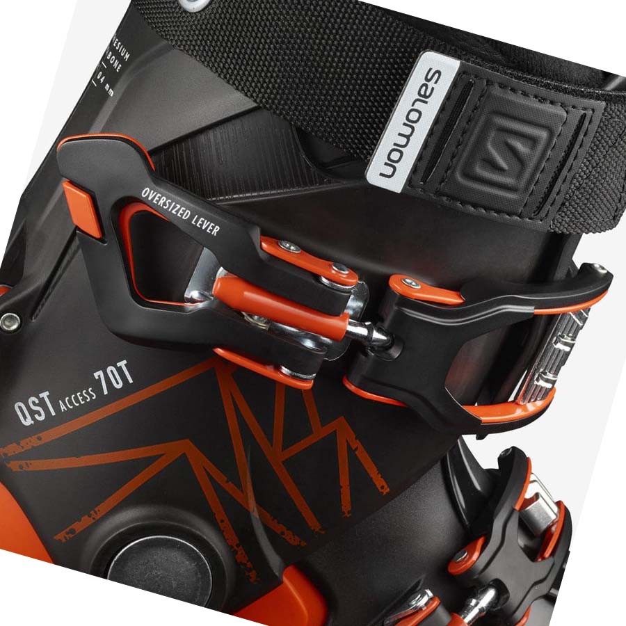 Salomon QST ACCESS 70 T Skistøvler Barn Oransje Svarte | NO3619AHK