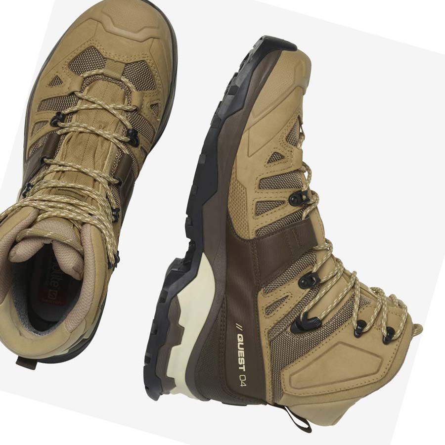 Salomon QUEST 4 GORE-TEX Fjellsko Herre Brune | NO2061CTV