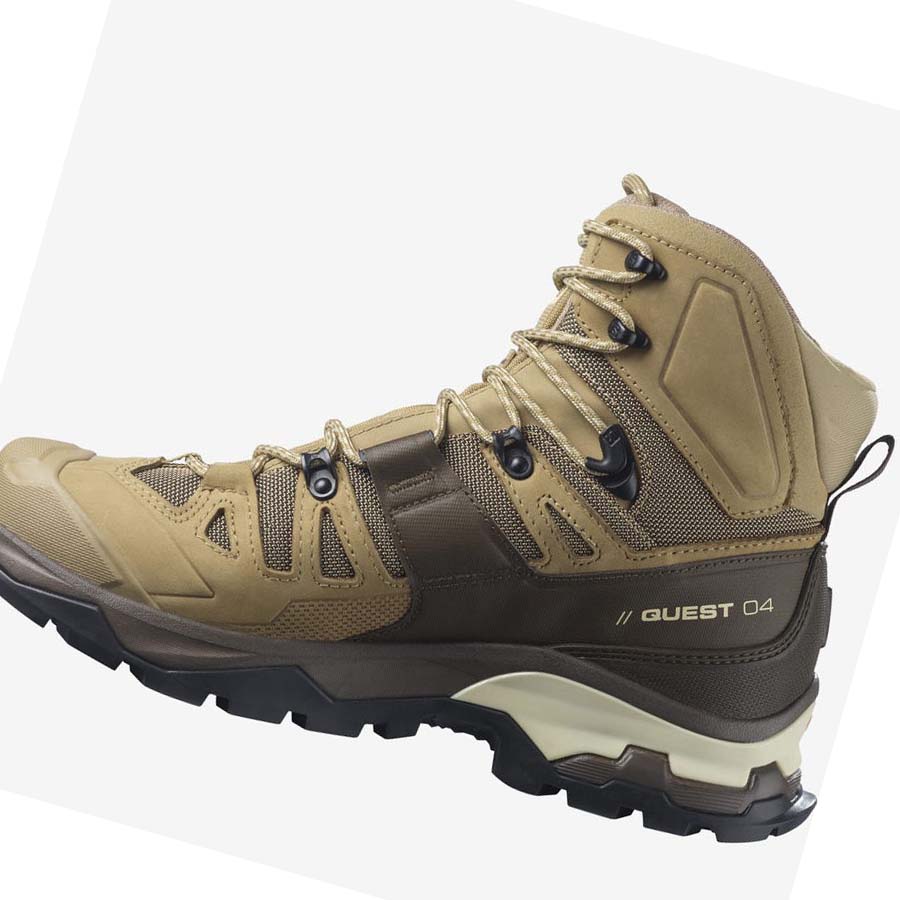 Salomon QUEST 4 GORE-TEX Fjellsko Herre Brune | NO2061CTV