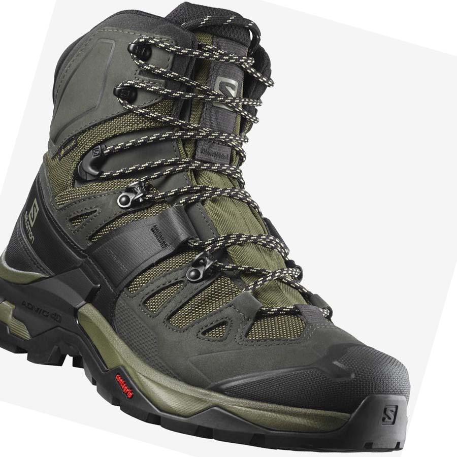 Salomon QUEST 4 GORE-TEX Fjellsko Herre Olivengrønne | NO2062VRW