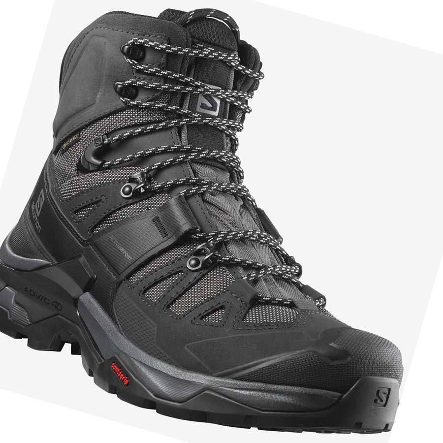 Salomon QUEST 4 GORE-TEX Fjellsko Herre Grå Svarte | NO2063BEX