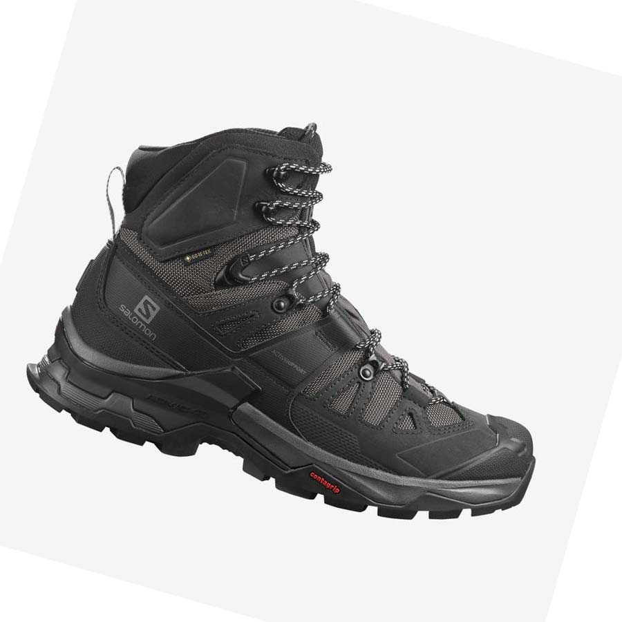 Salomon QUEST 4 GORE-TEX Fjellsko Herre Grå Svarte | NO2063BEX