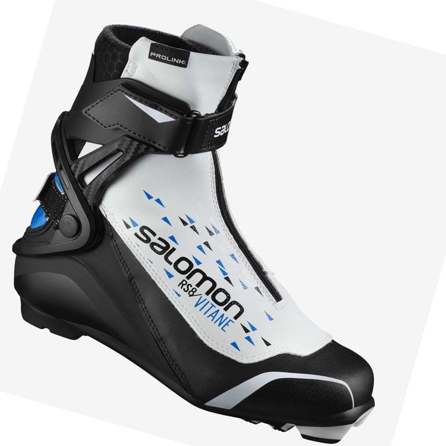 Salomon RS8 VITANE PROLINK Skistøvler Dame Svarte Hvite | NO3568SGL