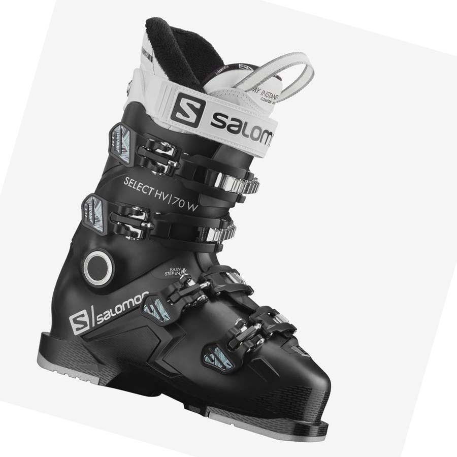 Salomon SELECT HV 70 Skistøvler Dame Svarte Hvite | NO3545ILH