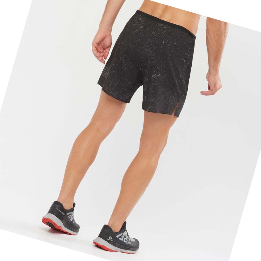 Salomon SENSE 5 Shorts Herre Svarte | NO2445MQZ