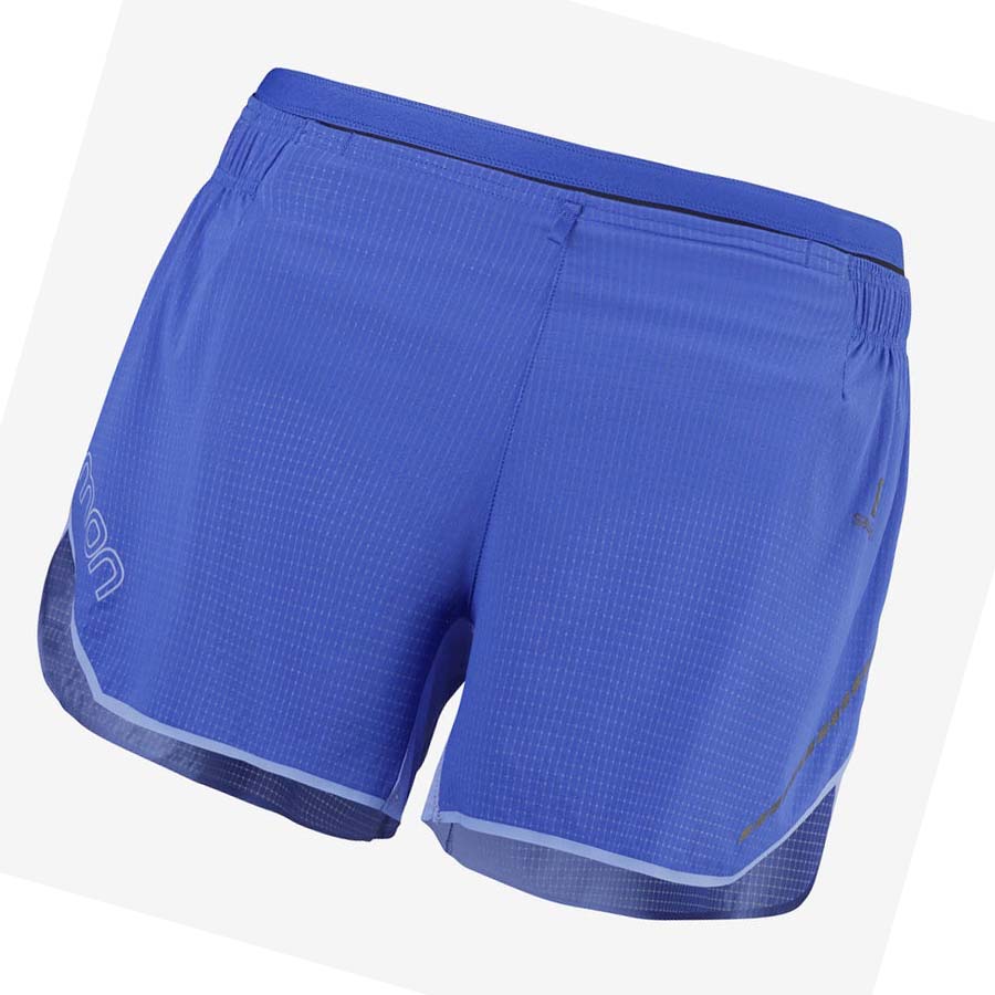 Salomon SENSE AERO 3\'\' Shorts Dame Blå | NO3286OKI