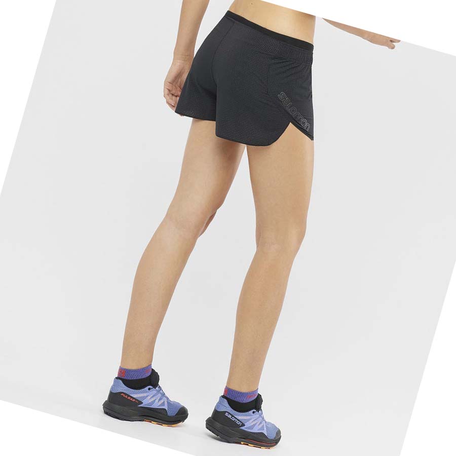 Salomon SENSE AERO 3'' Shorts Dame Svarte | NO3285ILH