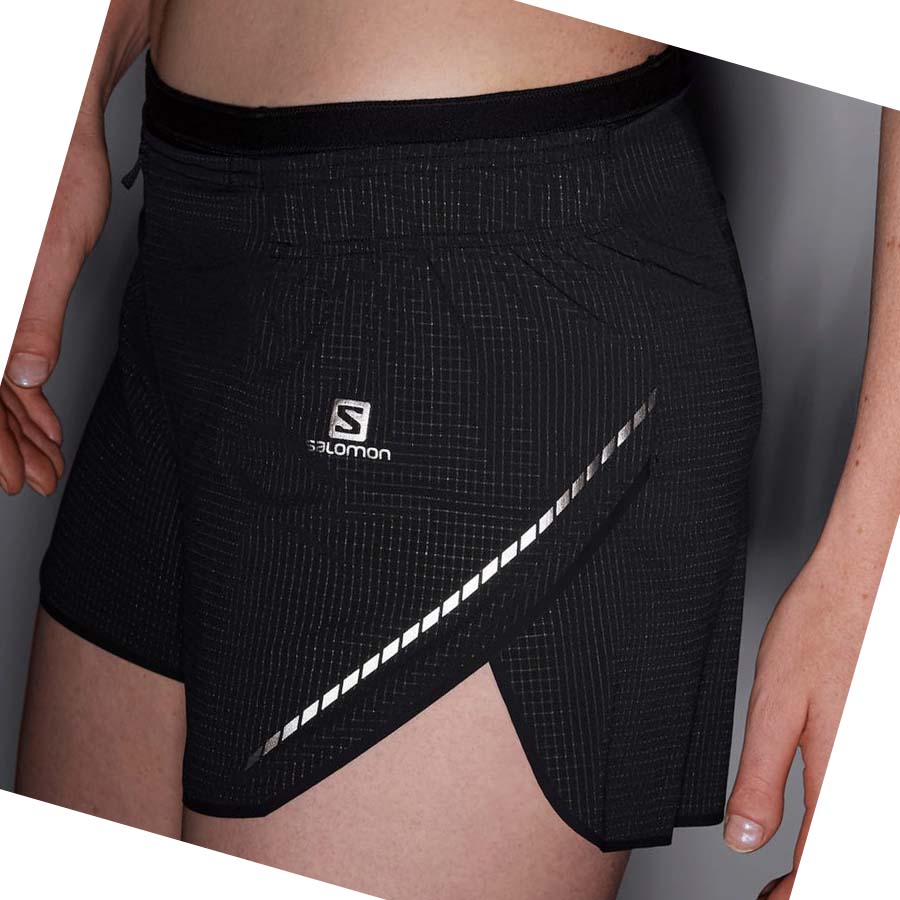 Salomon SENSE AERO 3'' Shorts Dame Svarte | NO3285ILH