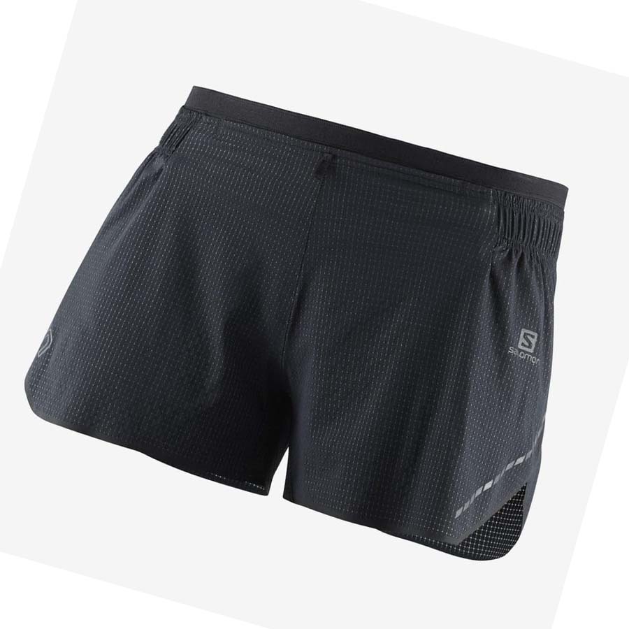 Salomon SENSE AERO 3\'\' Shorts Dame Svarte | NO3285ILH