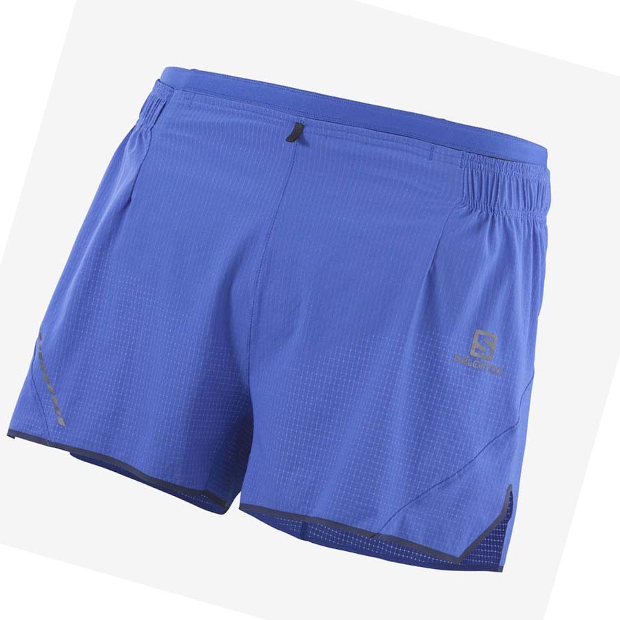 Salomon SENSE AERO 3\'\' Shorts Herre Blå | NO2471NWY