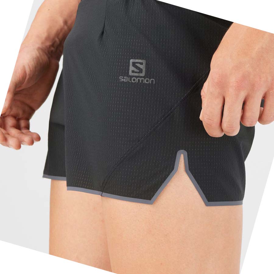 Salomon SENSE AERO 3'' Shorts Herre Svarte | NO2470BEX