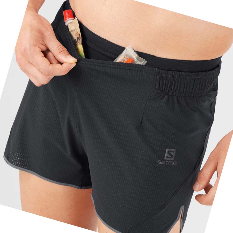 Salomon SENSE AERO 3'' Shorts Herre Svarte | NO2470BEX