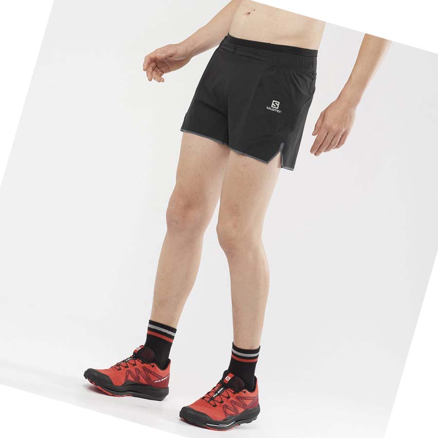 Salomon SENSE AERO 3'' Shorts Herre Svarte | NO2470BEX