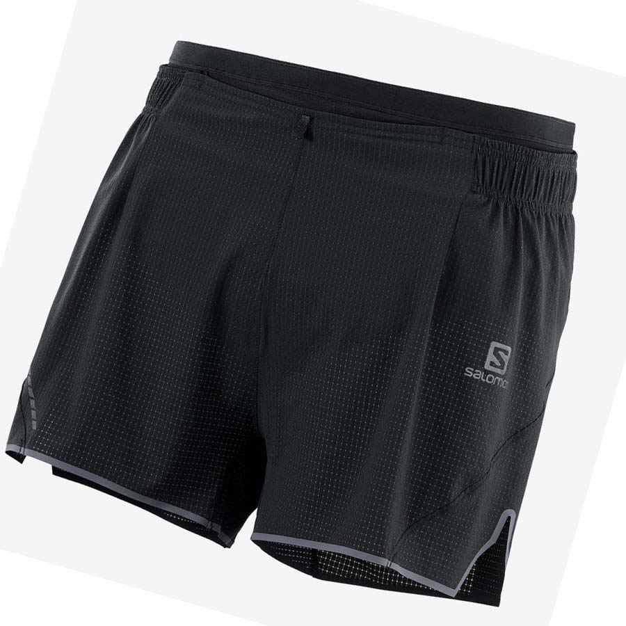 Salomon SENSE AERO 3\'\' Shorts Herre Svarte | NO2470BEX