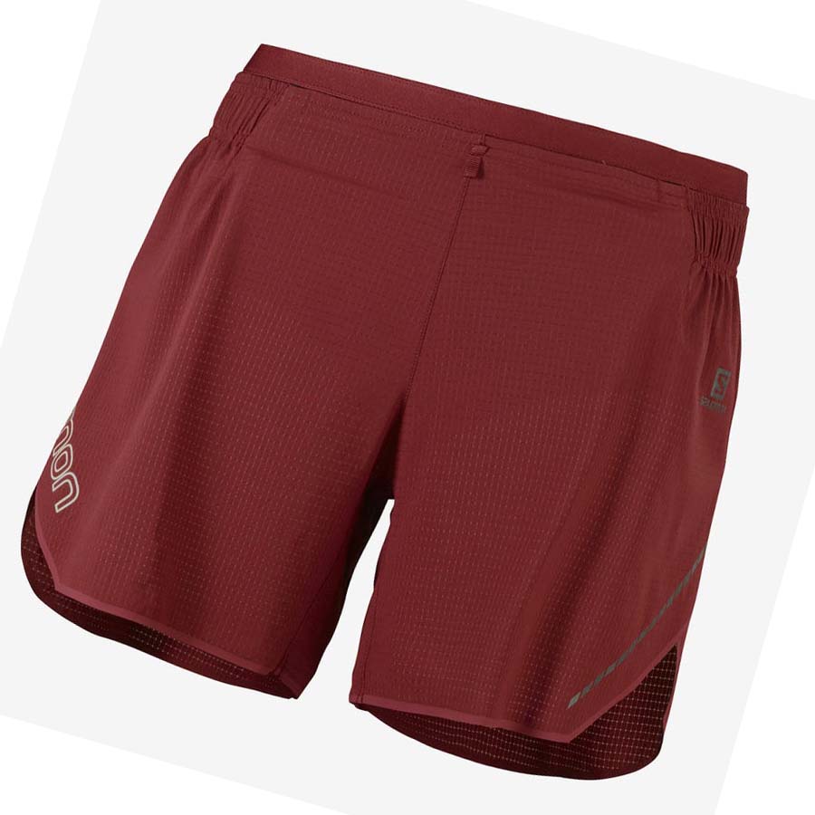 Salomon SENSE AERO 5\'\' Shorts Dame Rød | NO3288AHK