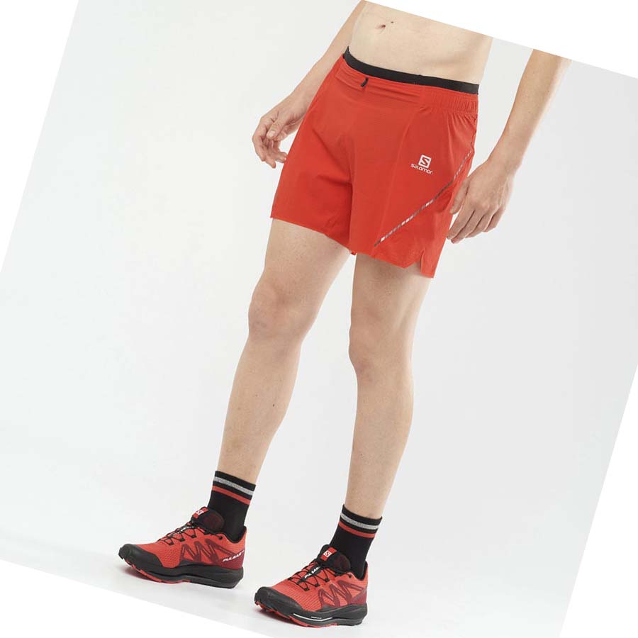 Salomon SENSE AERO 5'' Shorts Herre Oransje | NO2468CTV