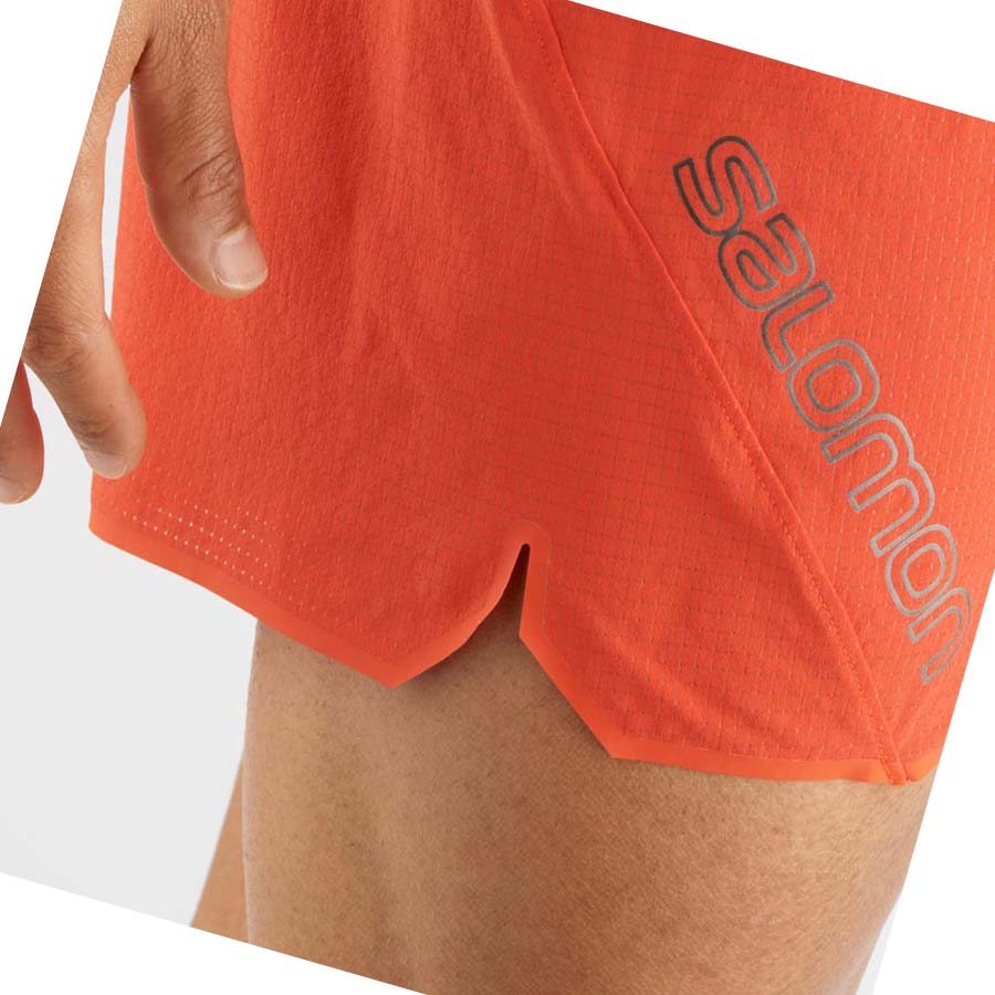 Salomon SENSE AERO 5'' Shorts Herre Oransje | NO2468CTV