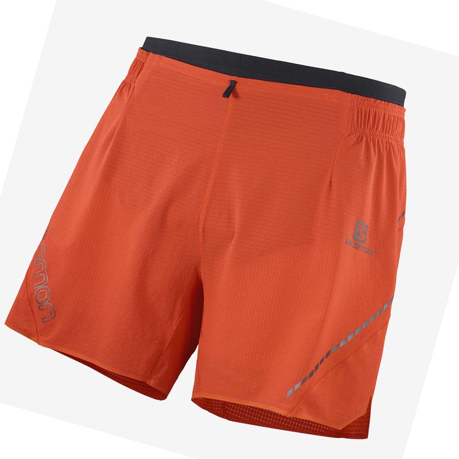 Salomon SENSE AERO 5\'\' Shorts Herre Oransje | NO2468CTV