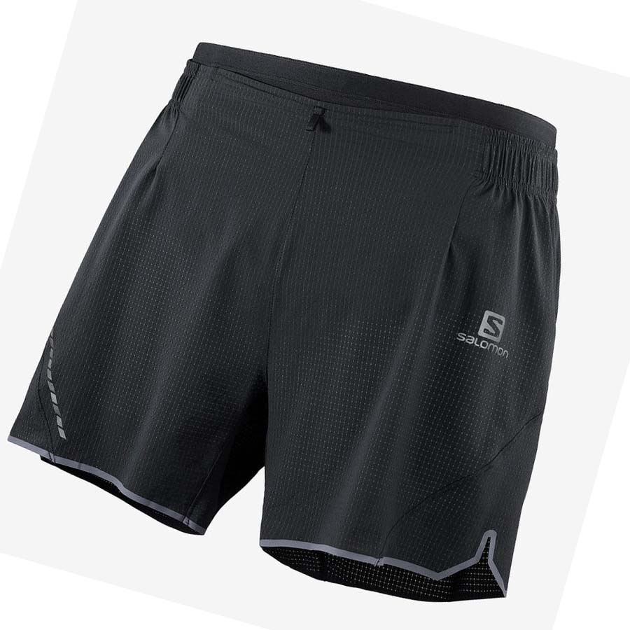 Salomon SENSE AERO 5\'\' Shorts Herre Svarte | NO2467XYU