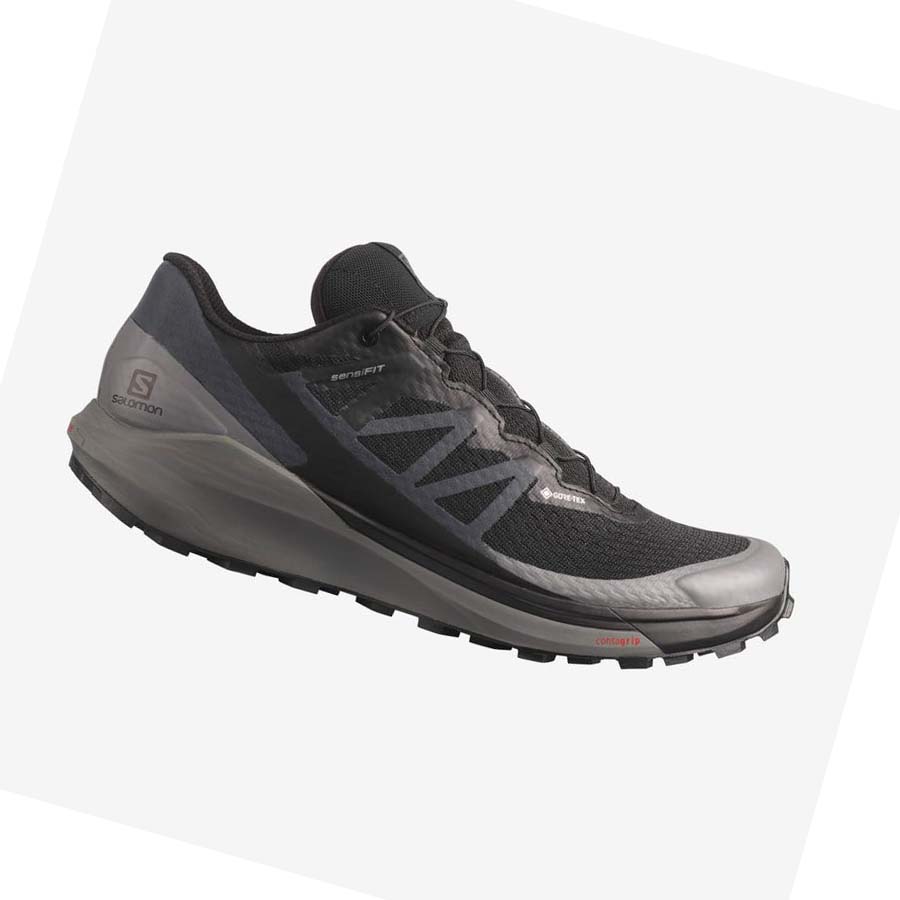 Salomon SENSE RIDE 4 GORE-TEX INVISIBLE FIT Trail Løpesko Herre Svarte Svarte | NO2106VRW