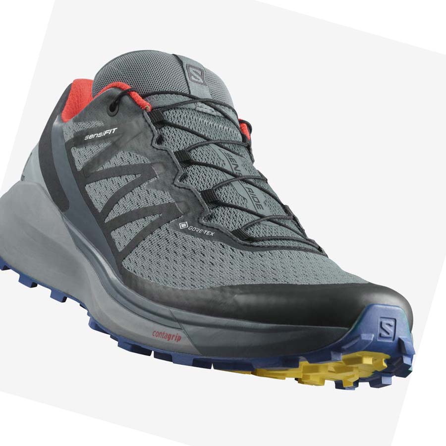 Salomon SENSE RIDE 4 GORE-TEX INVISIBLE FIT Trail Løpesko Herre Olivengrønne | NO2107BEX