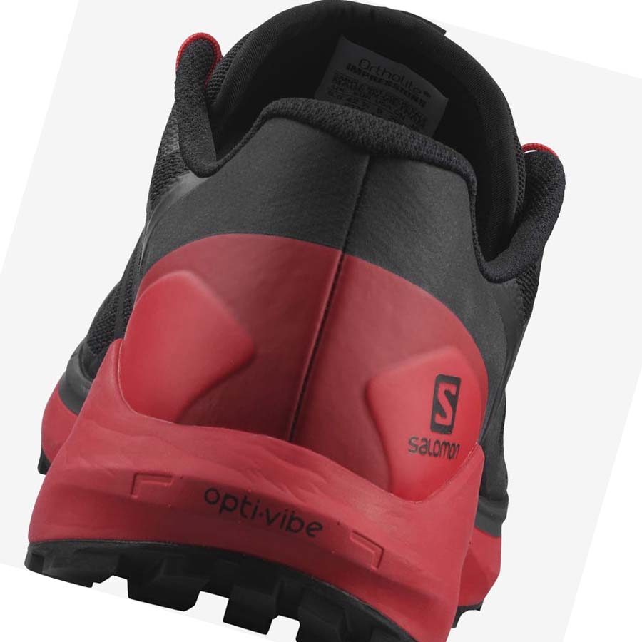 Salomon SENSE RIDE 4 Trail Løpesko Herre Svarte Rød | NO2133VRW