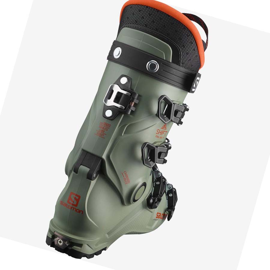 Salomon SHIFT PRO 80T AT Skistøvler Barn Olivengrønne | NO3625JPQ