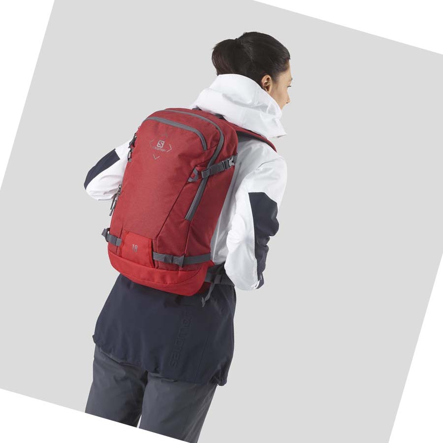 Salomon SIDE 18 Ryggsekk Dame Rød | NO3371HAP