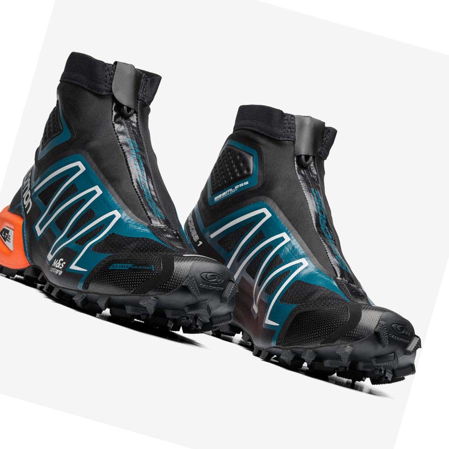 Salomon SNOWCROSS ADVANCED Joggesko Dame Svarte Grønn | NO2942WNB