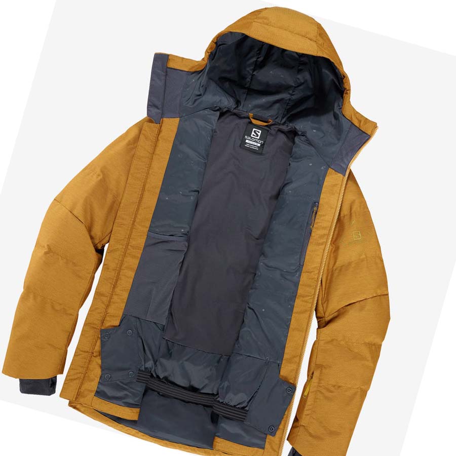 Salomon SNOWSHELTER Skijakker Herre Brune | NO2287JPQ