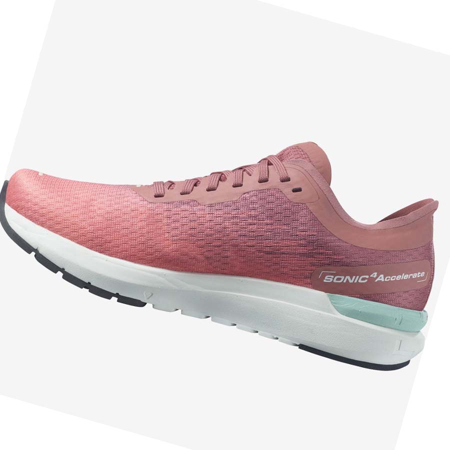 Salomon SONIC 4 Accelerate Løpesko Dame Rosa | NO2899SGL