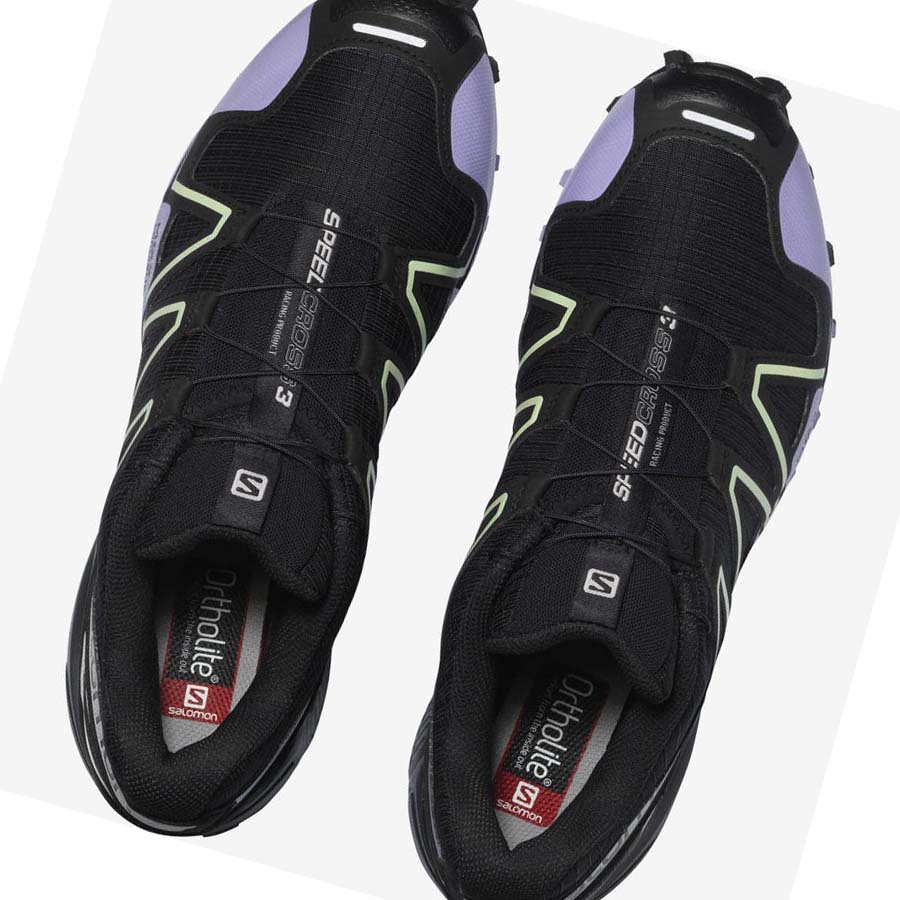 Salomon SPEEDCROSS 3 Joggesko Dame Svarte Lilla | NO2968EBC