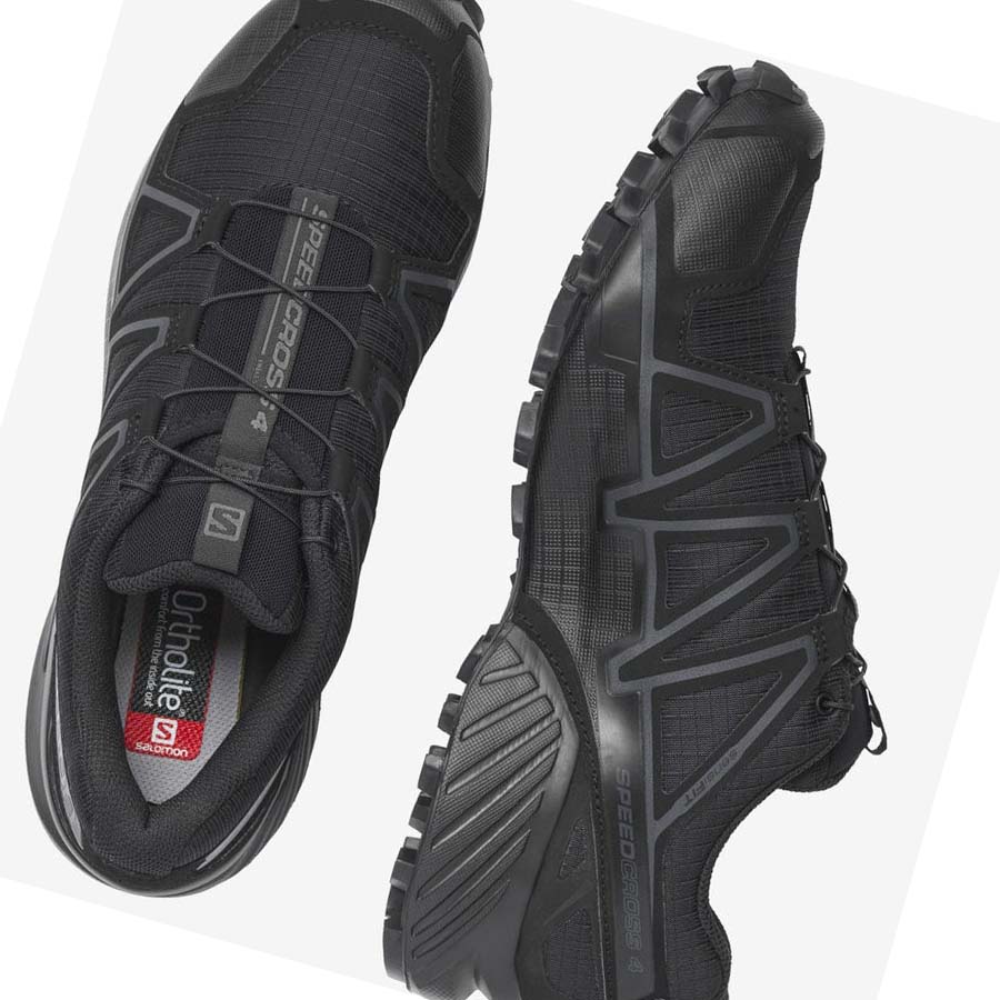 Salomon SPEEDCROSS 4 WIDE FORCES Støvler Dame Svarte | NO3031DFM