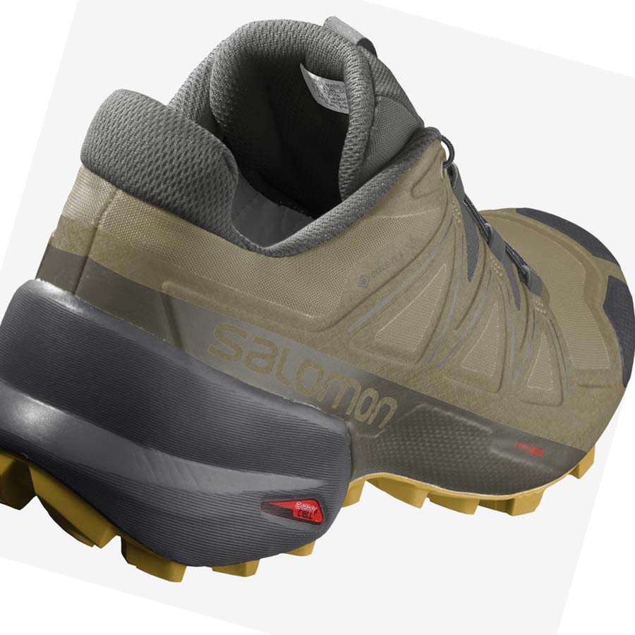 Salomon SPEEDCROSS 5 GORE-TEX Trail Løpesko Herre Olivengrønne | NO2114TCE