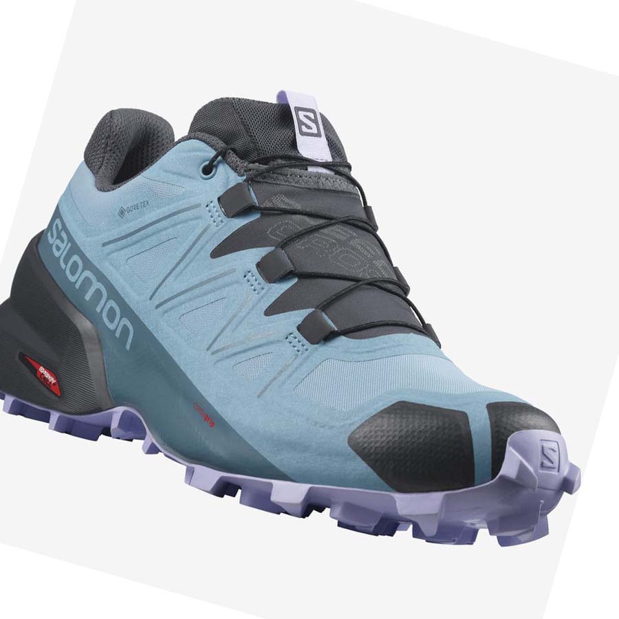 Salomon SPEEDCROSS 5 GORE-TEX Trail Løpesko Dame Blå | NO2867YXF