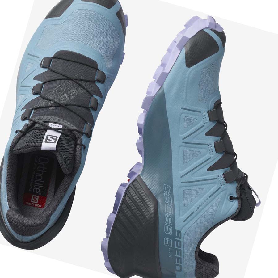 Salomon SPEEDCROSS 5 GORE-TEX Trail Løpesko Dame Blå | NO2867YXF