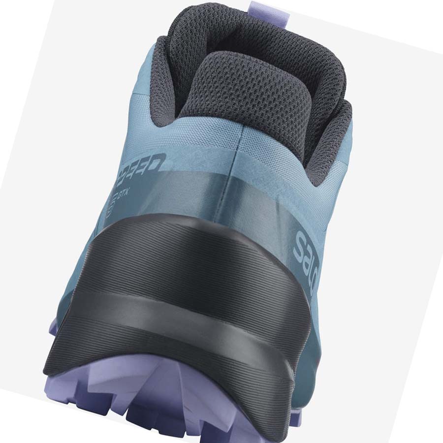 Salomon SPEEDCROSS 5 GORE-TEX Trail Løpesko Dame Blå | NO2867YXF