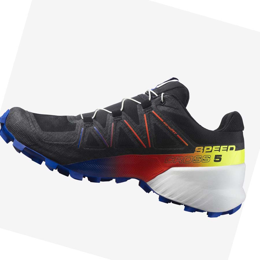 Salomon SPEEDCROSS 5 RACING PACK Trail Løpesko Herre Svarte Blå | NO2122SGL