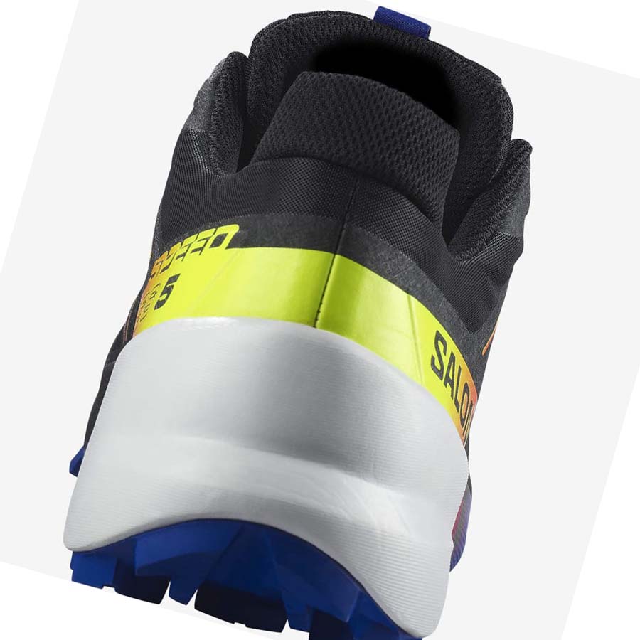 Salomon SPEEDCROSS 5 RACING PACK Trail Løpesko Herre Svarte Blå | NO2122SGL