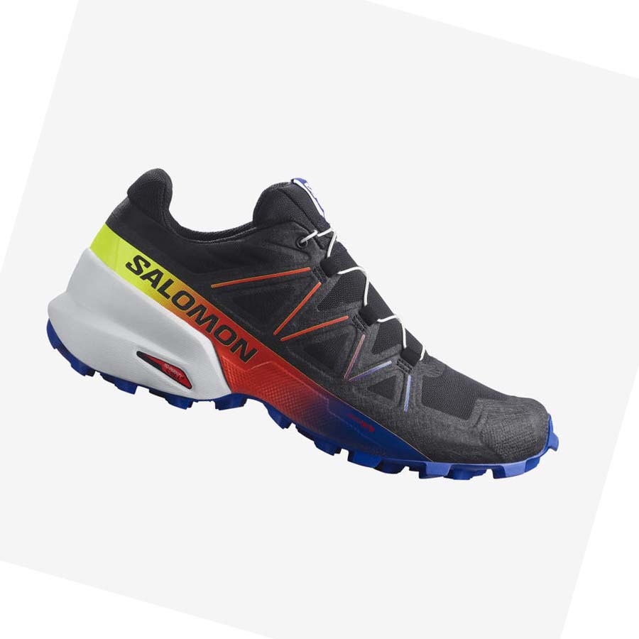 Salomon SPEEDCROSS 5 RACING PACK Trail Løpesko Herre Svarte Blå | NO2122SGL