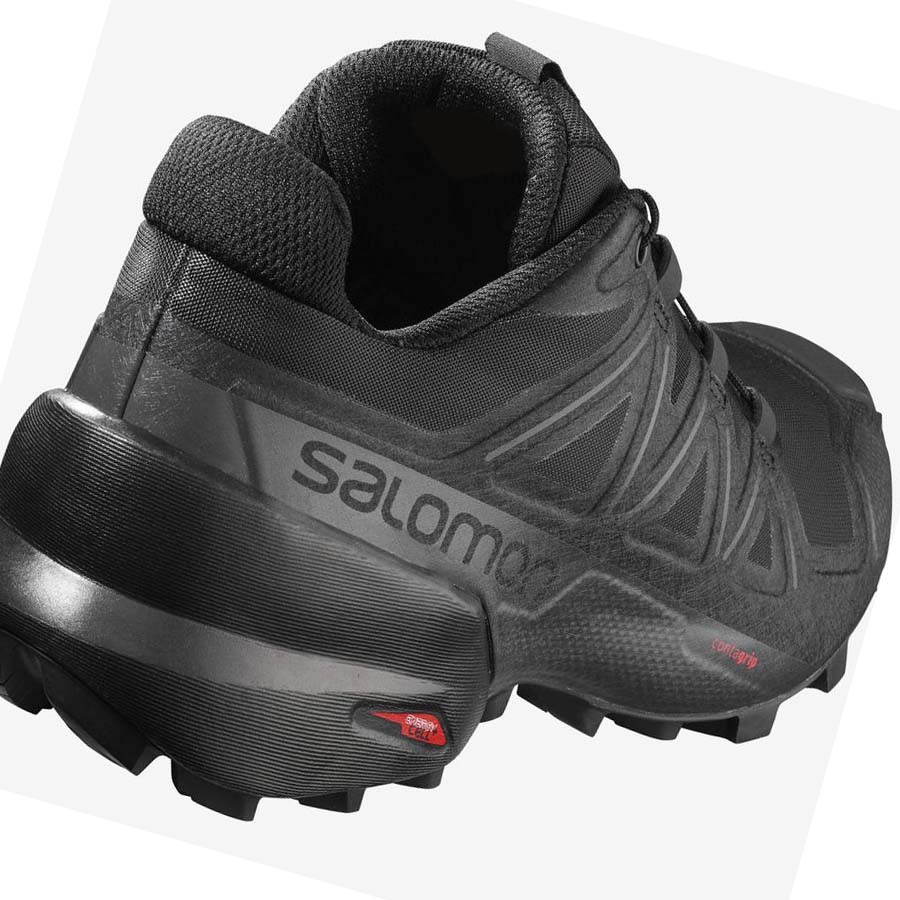 Salomon SPEEDCROSS 5 Trail Løpesko Dame Svarte | NO2880KOR