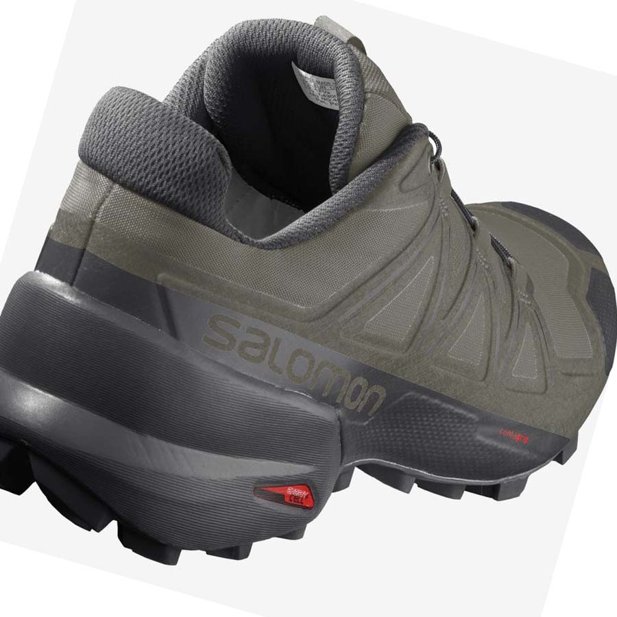 Salomon SPEEDCROSS 5 WIDE Trail Løpesko Herre Olivengrønne | NO2102LIS