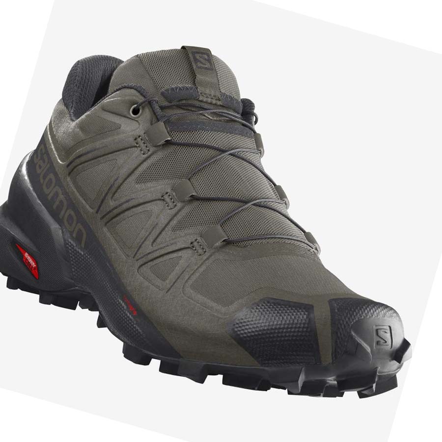 Salomon SPEEDCROSS 5 WIDE Trail Løpesko Herre Olivengrønne | NO2102LIS