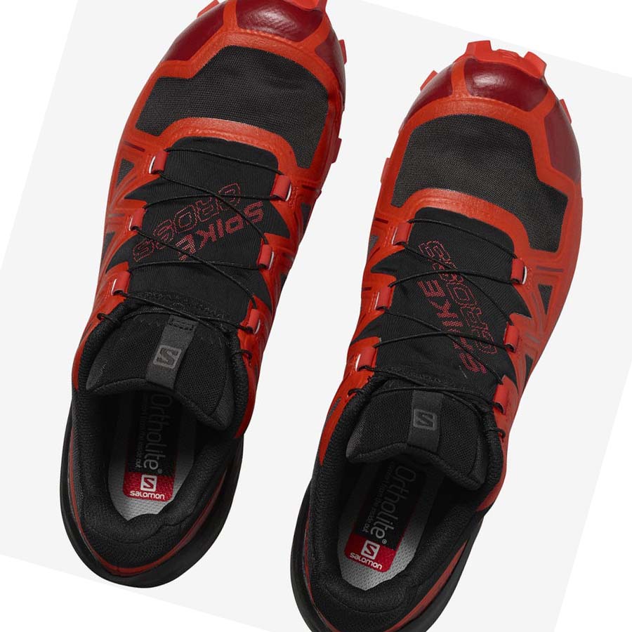 Salomon SPIKECROSS 5 GORE-TEX Trail Løpesko Herre Svarte Rød | NO2100JPQ