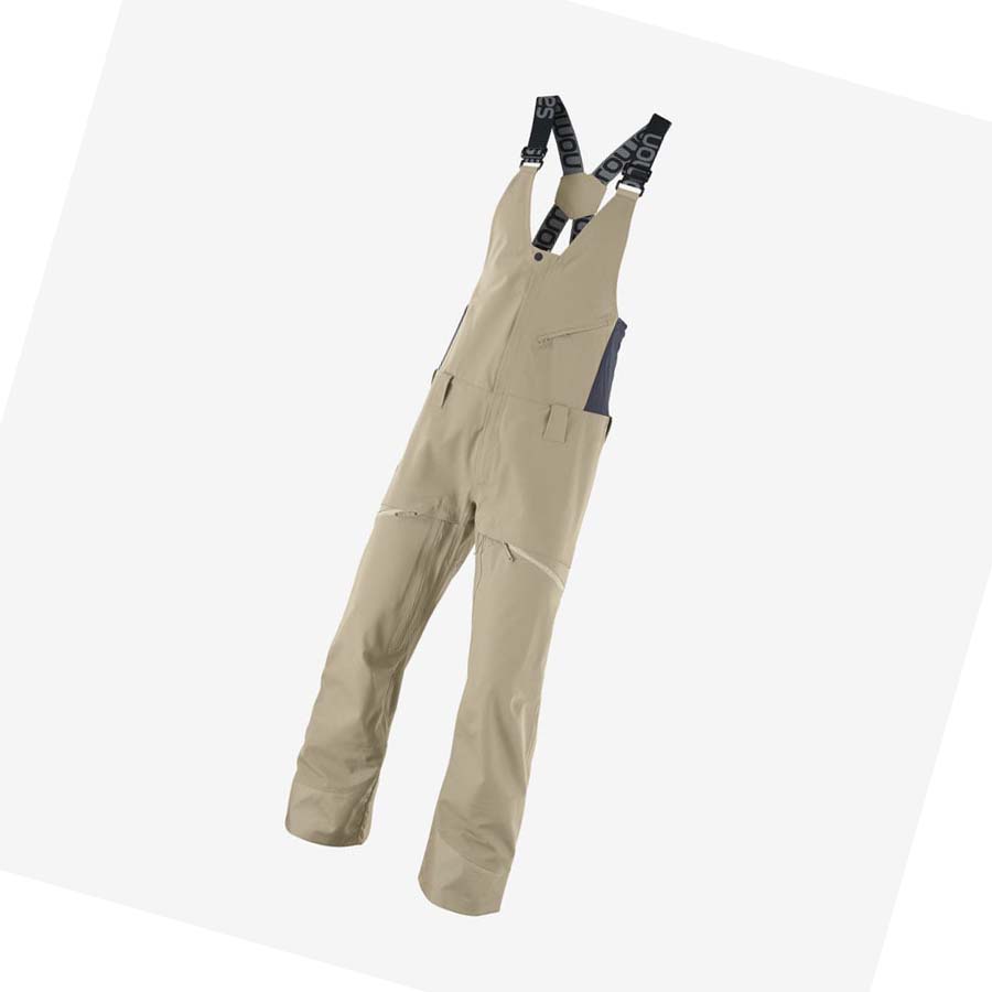 Salomon STANCE 3L BIB Skibukser Herre Beige | NO2497MQZ